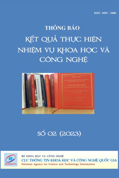 Thông báo kết quả thực hiện nhiệm vụ khoa học và công nghệ số 2 năm 2023