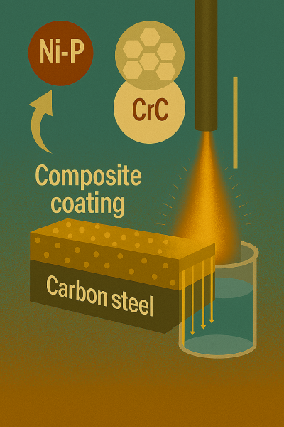 Nghiên cứu lớp phủ composite Ni-P/CrC trên thép carbon bằng phương pháp mạ điện hóa không dòng
