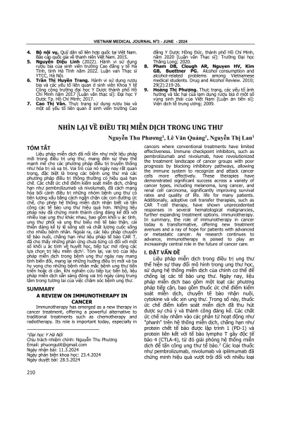 Nhìn lại về điều trị miễn dịch trong ung thư