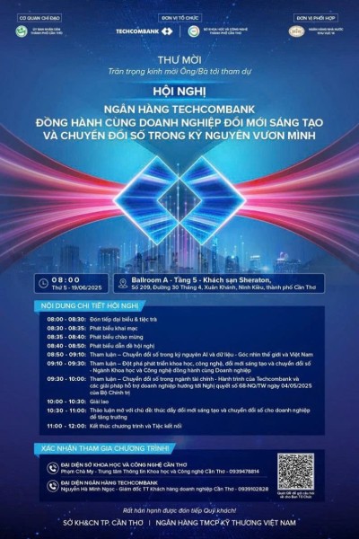 Hội nghị “Ngân hàng Techcombank đồng hành cùng doanh nghiệp đổi mới sáng tạo và chuyển đổi số trong kỷ nguyên vươn mình”